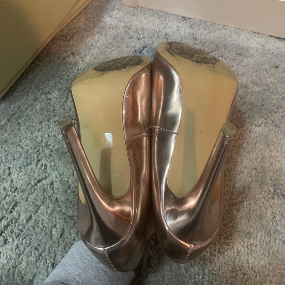 Nasty Gal Rose Gold Heels - Picture 3 of 3